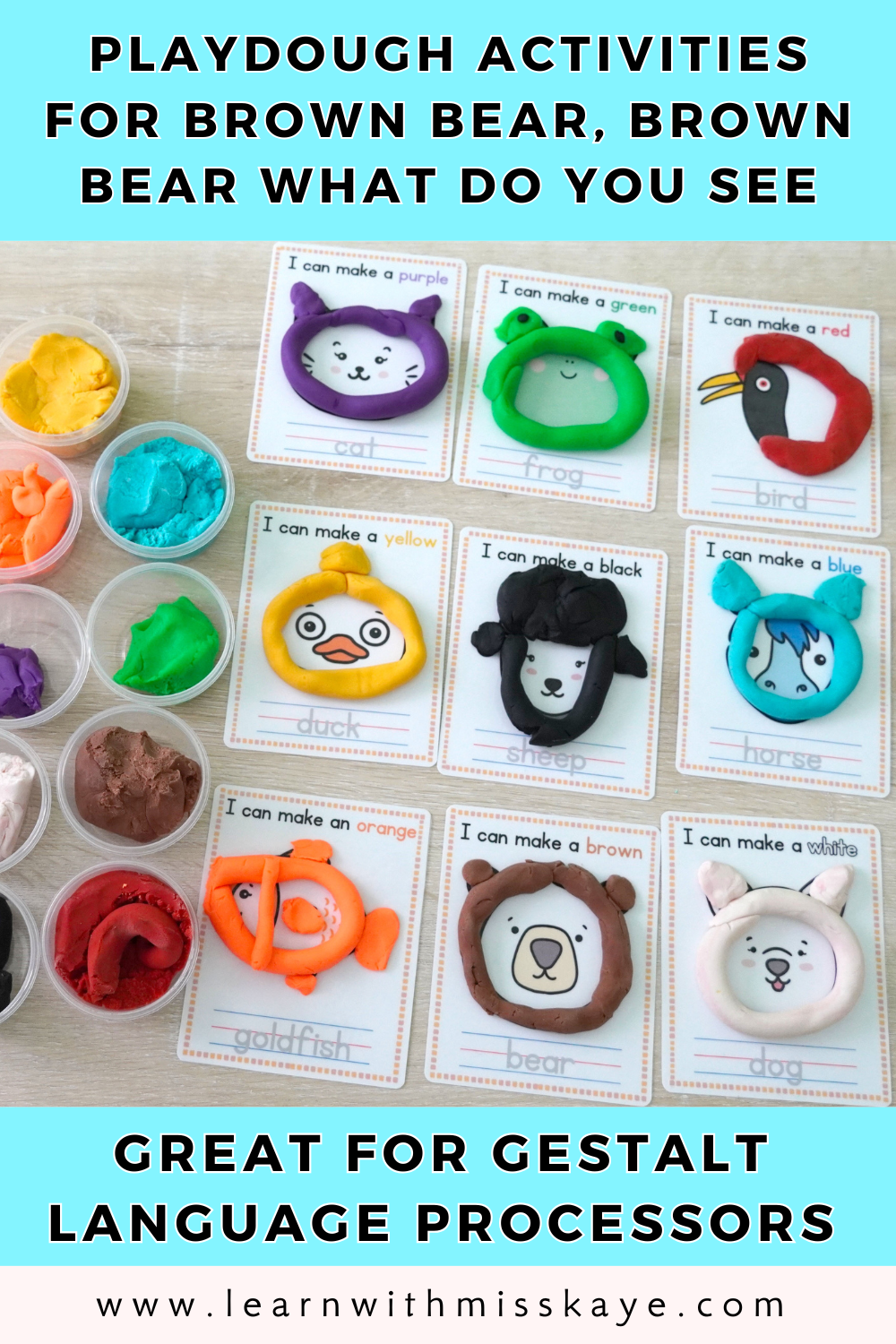 Brown Bear, Brown Bear What Do You See Speech Therapy Ideas for Gestalt Language Processors