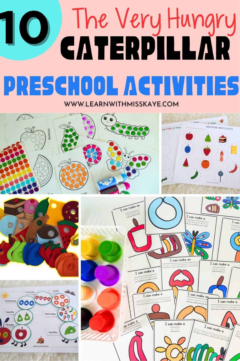 The Very Hungry Caterpillar Printable Activities for Preschoolers